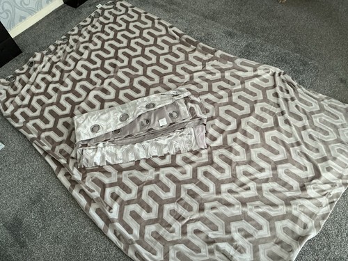 Two lined champagne curtain - lined,