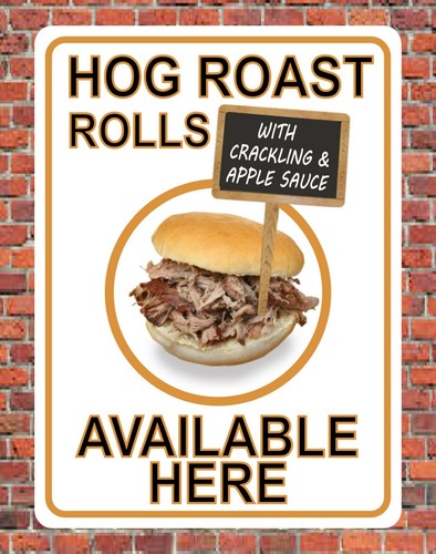 Hog roast rolls available - rolls,