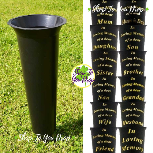 Grave vase spike memorial - grave,