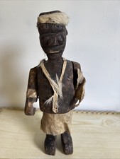 Antique Primitive Hand Carved African Tribal Figure 12” Tall