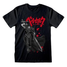 Official Berserk Guts T-Shirt – Black Anime Graphic Tee for Manga & Casual Fans