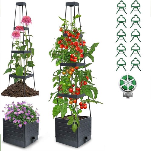 Raised garden planter with - planter,