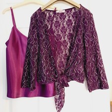 Per Una Purple Lace Short