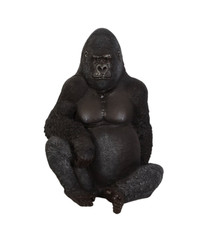 Silverback Gorilla Gel Coat Statue Realistic Lifelike Figure Lifesize Model