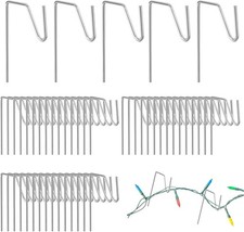 Gosknor 50pcs Christmas Light Hangers - Metal Gutter Hooks for Hanging Outdoor 