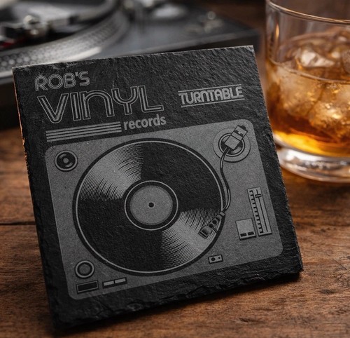Personalised slate coaster - personalised,