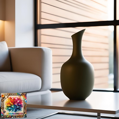 Minimalist vase slanted - minimalist, "slanted