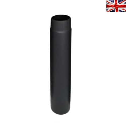 Black stove flue section - stove,