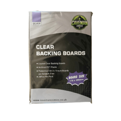 Silver age clear backing - silver,