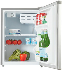 Cookology Table Top Fridge 67L Mini Drink Cooler & Freezer Zone - Silver MFR67SS