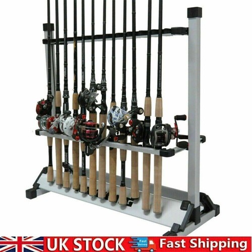 Fishing rod rack stand storage - fishing,