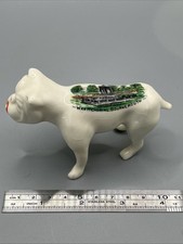 Crested China Porcelain Bulldog Figurine - War Memorial, Bournemouth