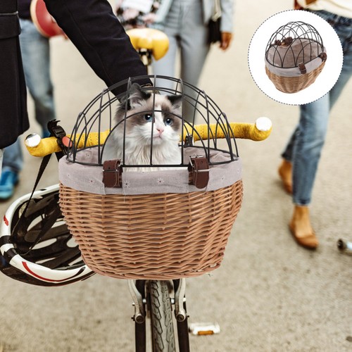 Pet carrier basket wicker - wicker, hand