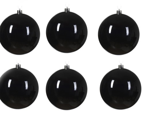 Extra large black baubles 14cm - extra,