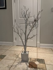 48" Manzanita Tree Centerpiece Wedding Party Decor-Silver