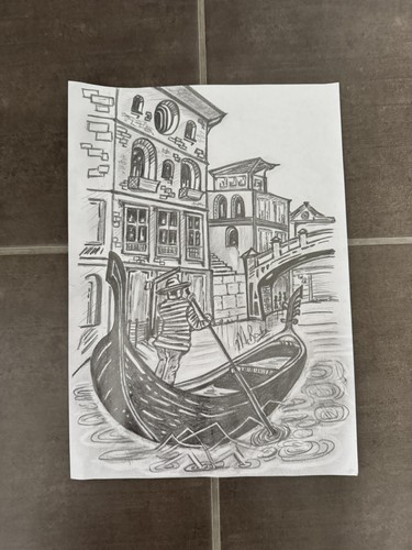 Original hand drawn sketch - original, hand-drawn