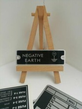 Land Rover Series 2a 101 12v Negative Earth Information Plate  part ref 598702