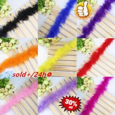 2 Meter Turkey Feather Strips Fluffy Boa Wedding Women Decoration Party Fancy UK