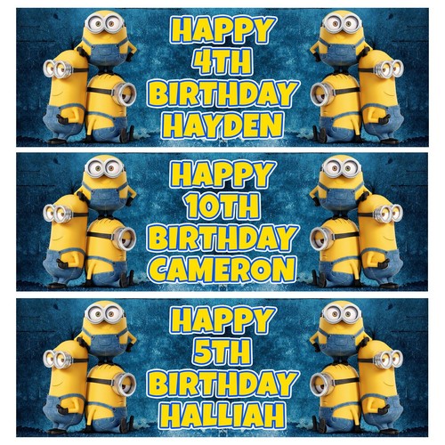Minions personalised birthday - personalised,