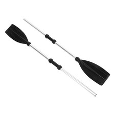 Boat Oars 210cm/82.7in Detachable Afloat Oars Aluminum Alloy Paddles Dual End