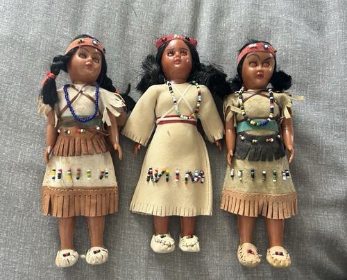 Vintage native american - american, dolls