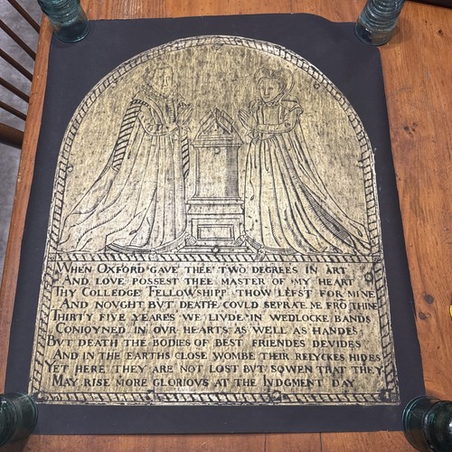 Medieval style brass rubbing - medieval,