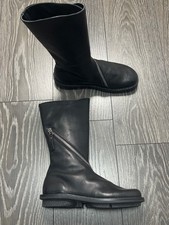 Womens Trippen Closed Onion Zip Leather Boots Designer Shoes Size 39  US 8 25 cm
