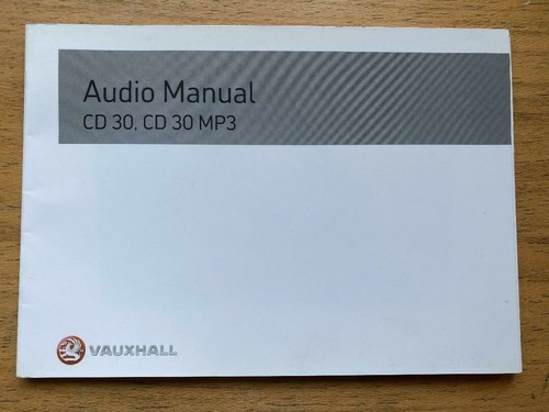 Vauxhall audio cd 30 - vauxhall,