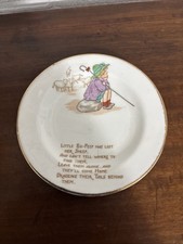Antique Bone China Little Bo Peep Plate