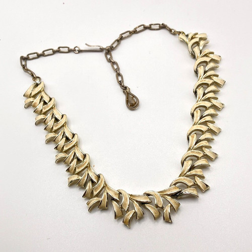 Enamelled coro necklace leaf - coro,