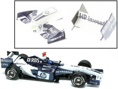 Scalextric w9278 rear wing - w9278,