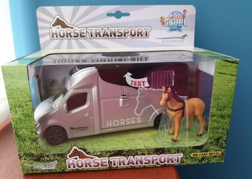 Silver horse box toy kids - silver,