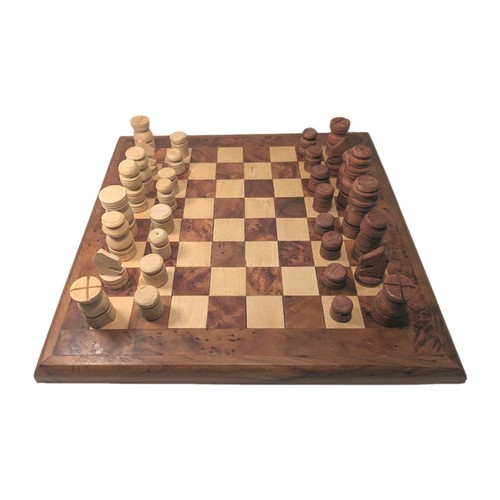 Wooden chess set pieces - chess, &