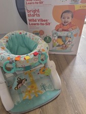 Bright Starts Sit-Me-Up Floor Seat with Comfortable Washable Seat