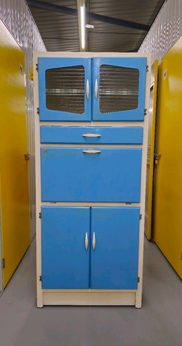 Vintage 1950s blue - blue, kitchen