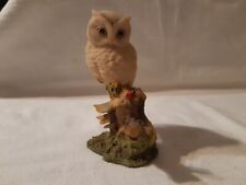 Aynsley Mastercraft Owl And Ladybug Sitting Atop A Tree Figure 1985