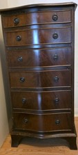 Tall Boy Wooden Chest Of 6