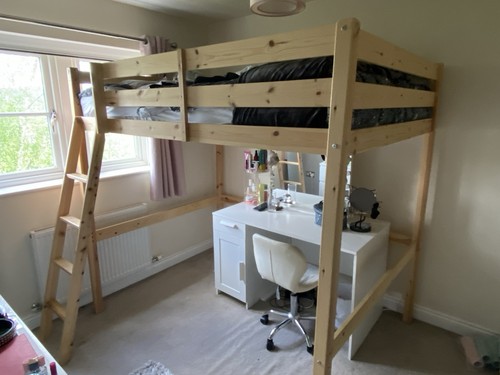 Loft bunkbed double 4ft - bunkbed, 6