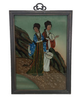 Chinese reverse glass painting