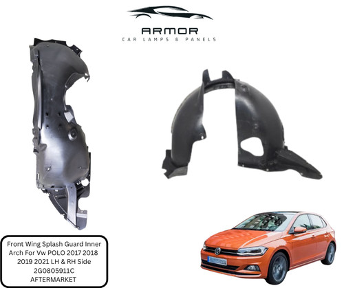 Front wing splash guard - splash, inner