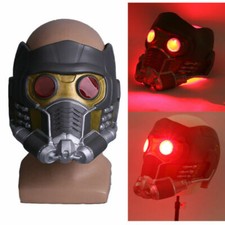 Cosplay Star Lord LED Helmet Infinity War Quill LED Mask Superhero Props Latex