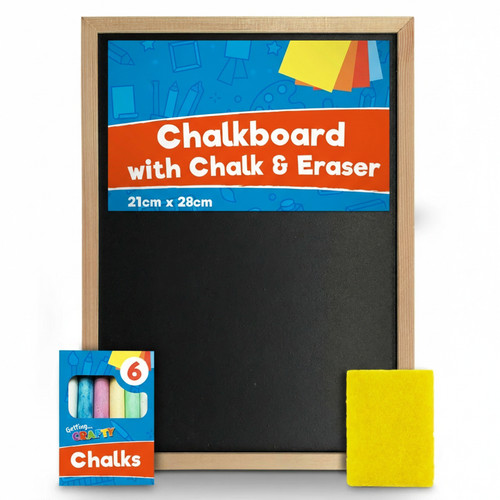Kids wooden framed - wooden, chalkboard