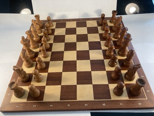 Wooden chess set weighted - chess, &