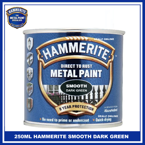 Hammerite smooth dark green - hammerite,