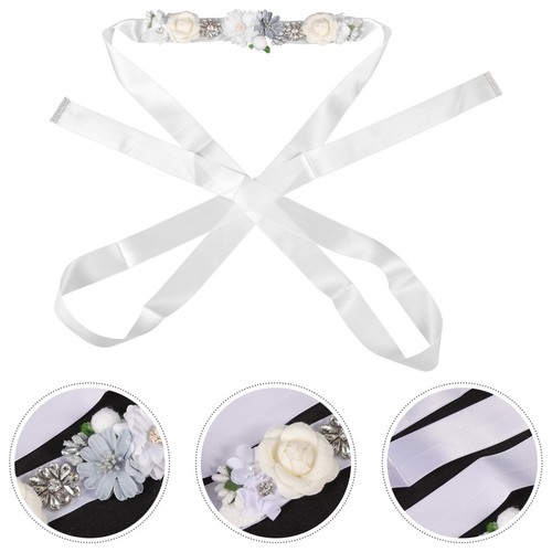 Bridal belt rhinestone ribbon - bridal,