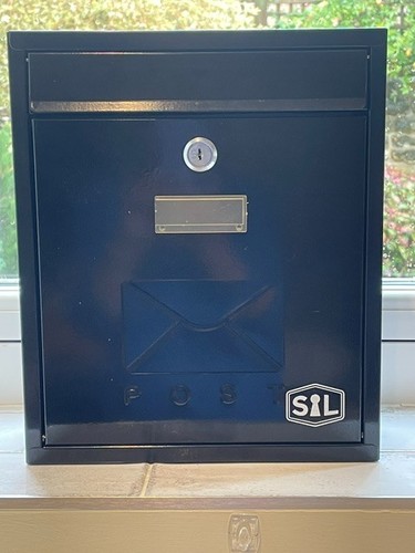 Letter box metal - box,, black,
