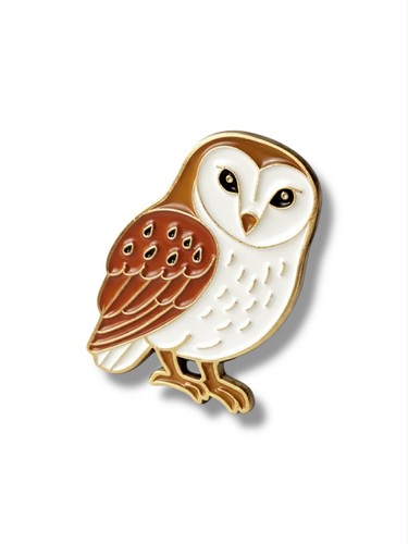 Barn owl pin - owl,