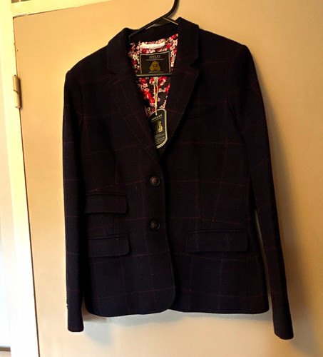 Joules blue check tweed - tweed, 100%