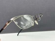 Starck Mikli Eyeglasses Women's Grey Black Square Bioopt T7 Half Rim NP: €499 *