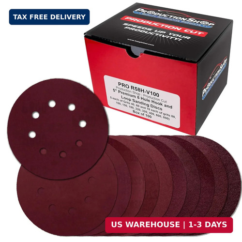 100 pack inch sanding discs - 5,
